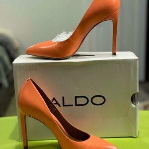 Aldo Vibrant Orange Heels